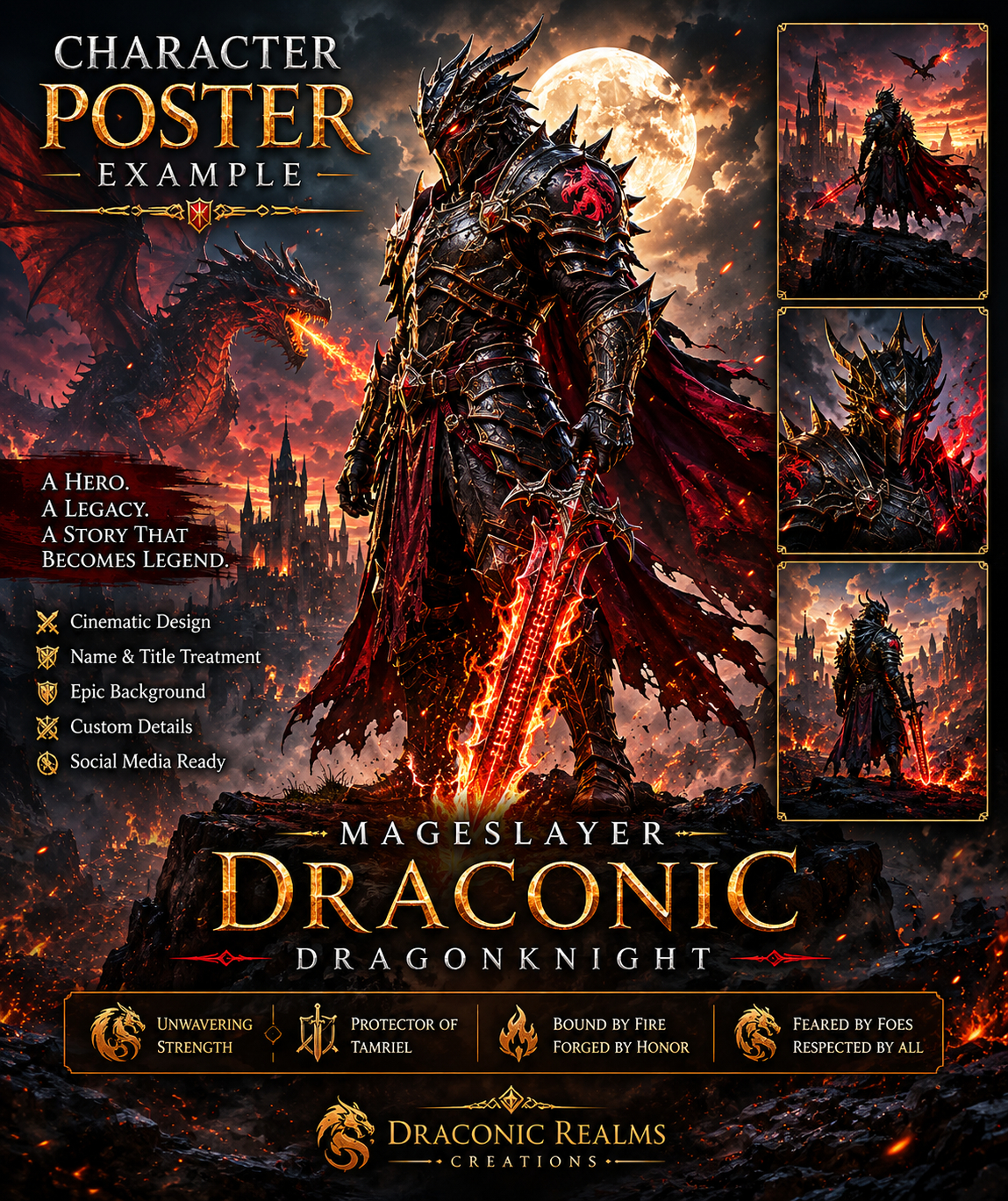 Character poster example