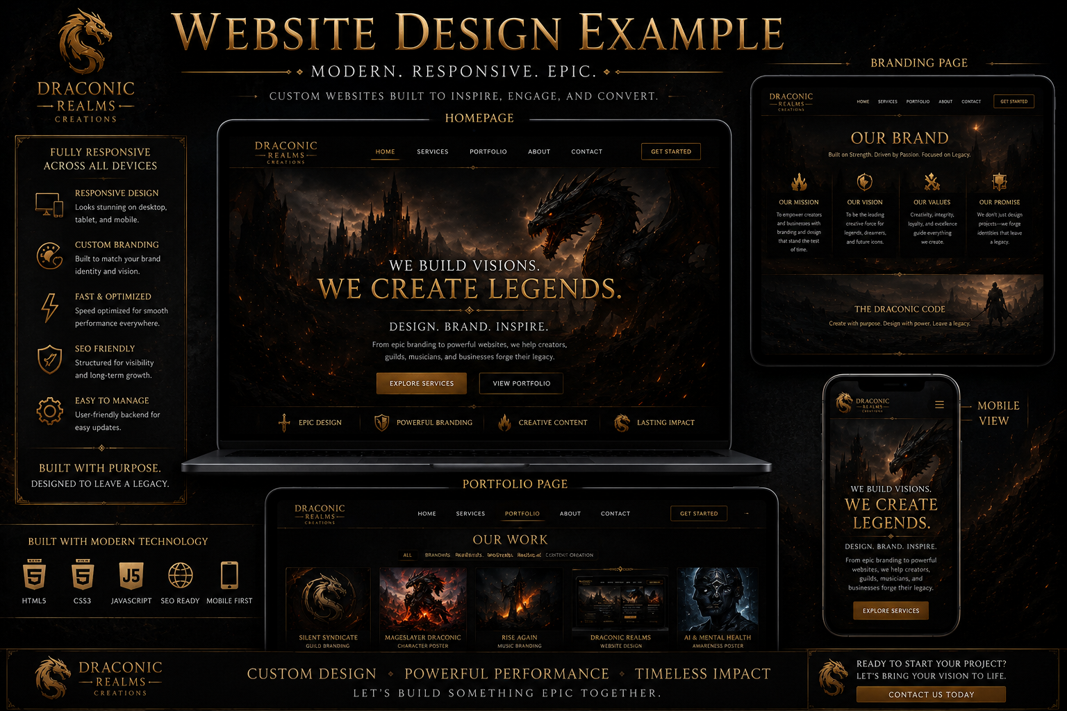 Website design example